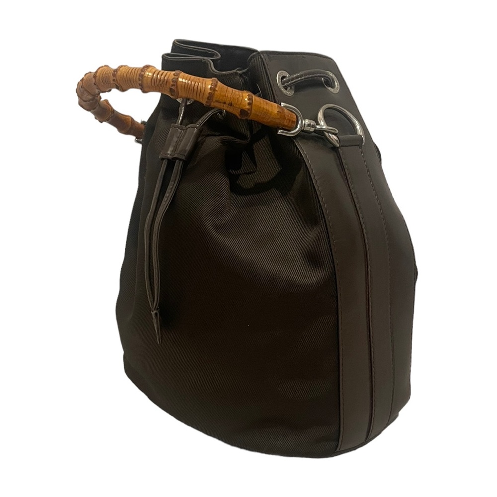 Gucci Authentic Vintage Bamboo Handle Bucket Bag